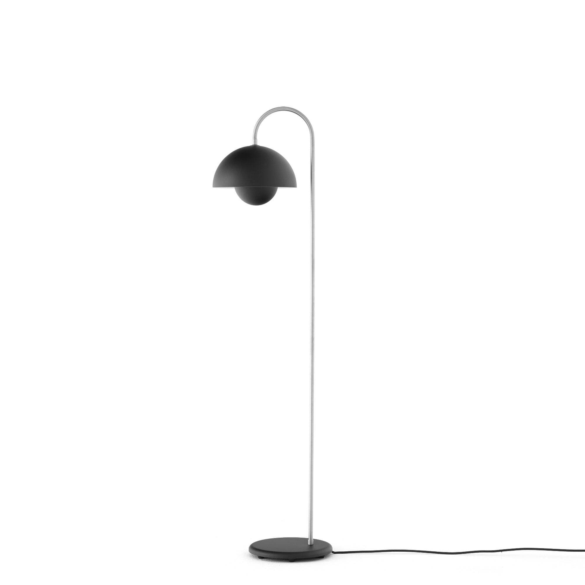 Flowerpot VP12 Gulvlampe Mat Sort