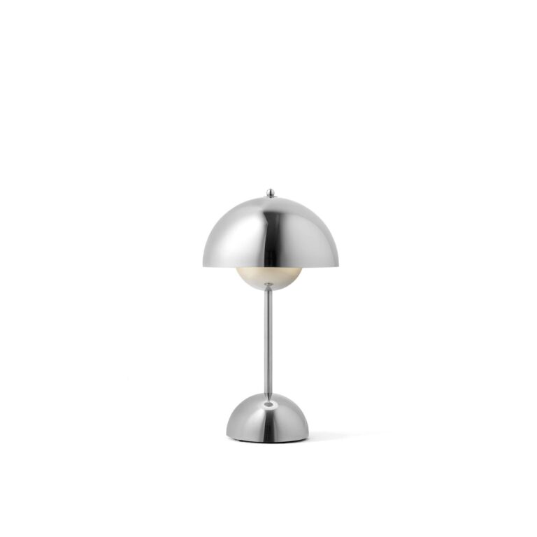 Flowerpot VP9 Transportabel Lampe Krom Belagt