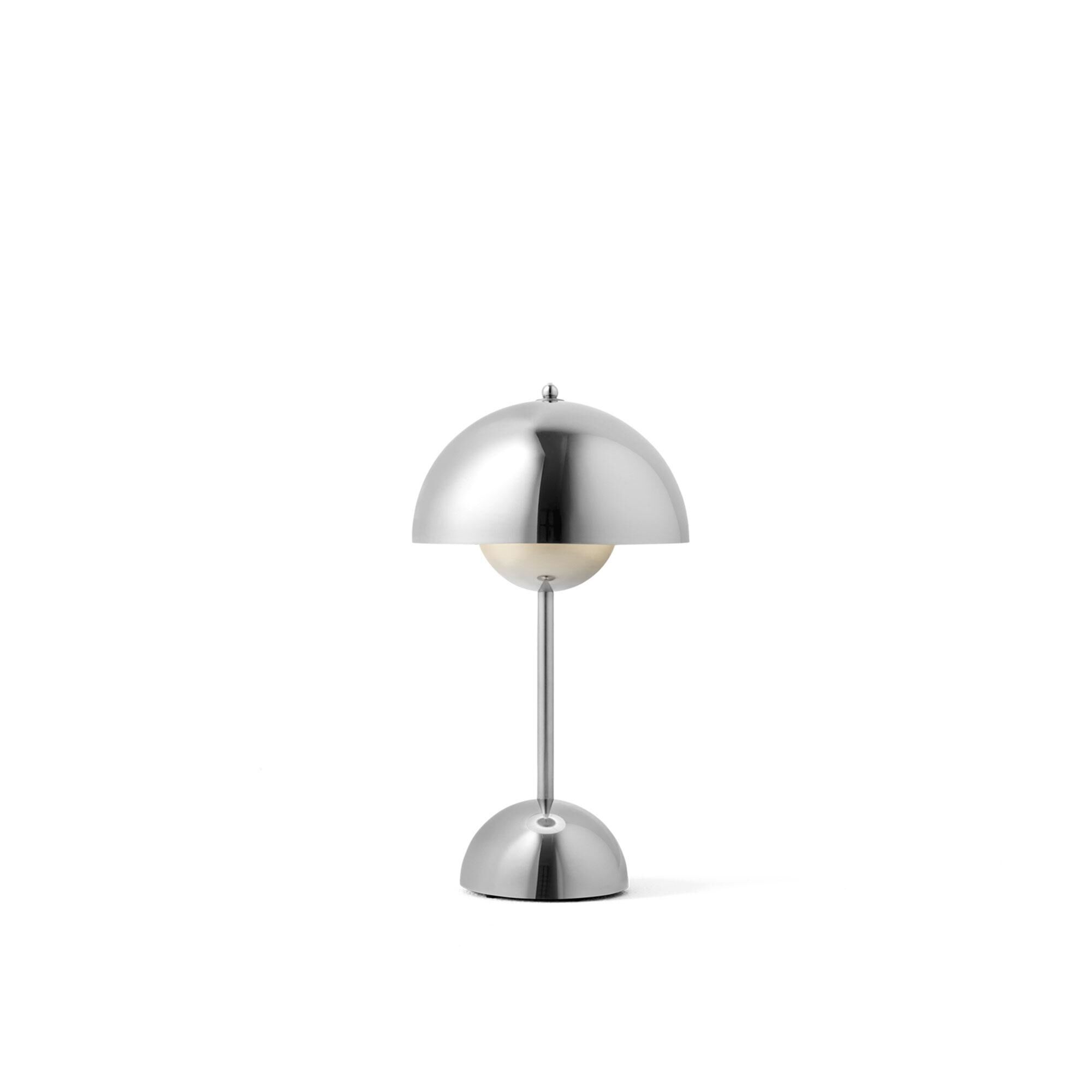 Flowerpot VP9 Transportabel Lampe Krom Belagt