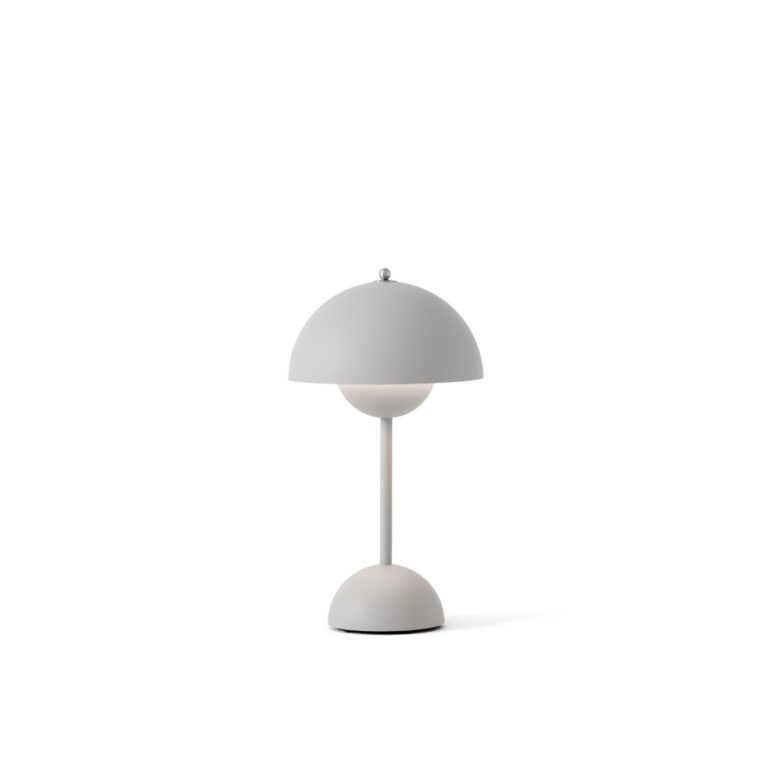 Flowerpot VP9 Transportabel Lampe Mat Lys Grå