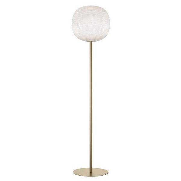Foscarini Gem Gulvlampe Hvid/ Guld