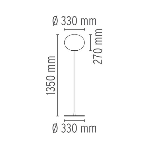 Glo-Ball F1 Gulvlampe