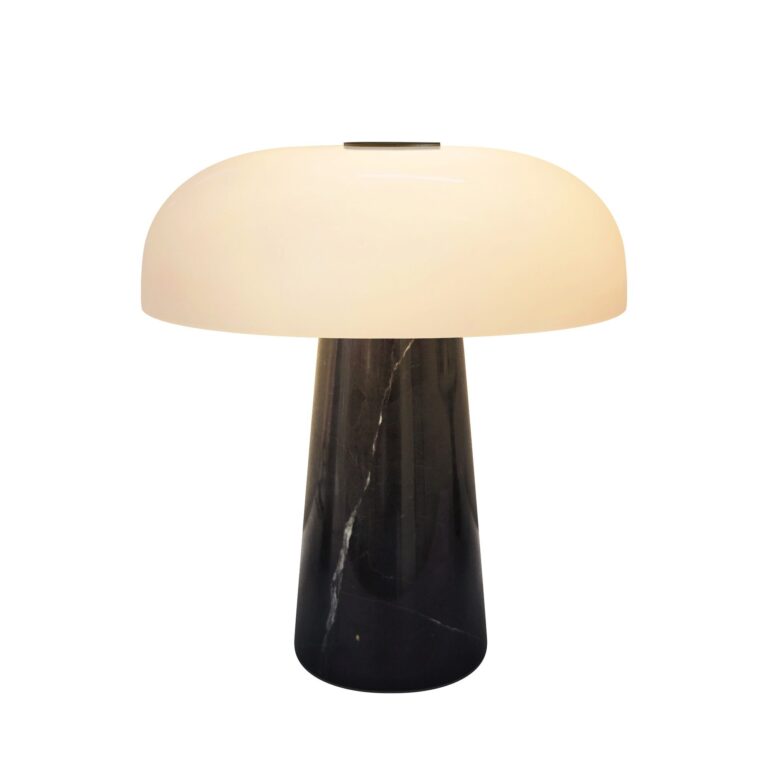 Glossy Mini Transportabel Lampe Brun