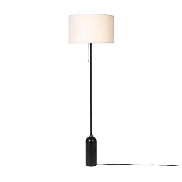 Gravity Gulvlampe Stor Mørknet Stål/Hvid