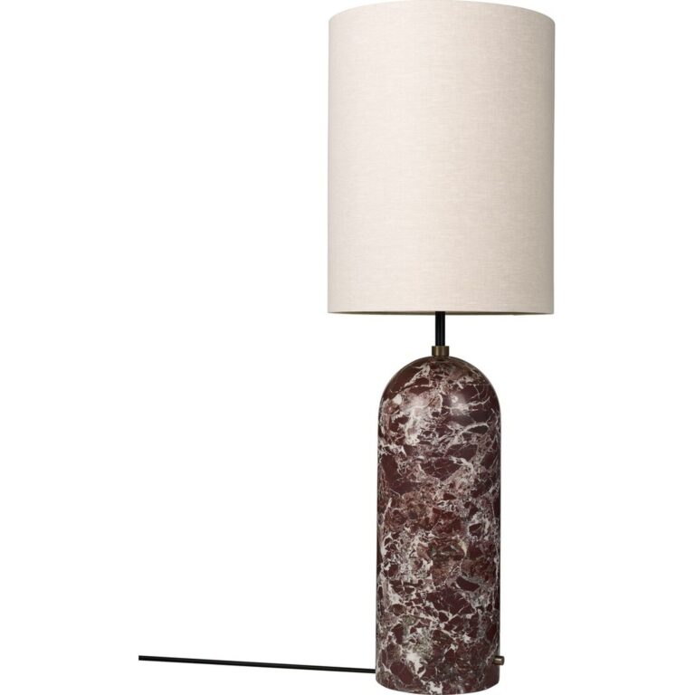 Gubi Gravity Gulvlampe XL Maroon/Canvas
