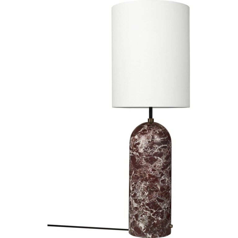 Gubi Gravity Gulvlampe XL Maroon/Hvid