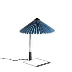 HAY Matin Bordlampe Krom/Placid Blue