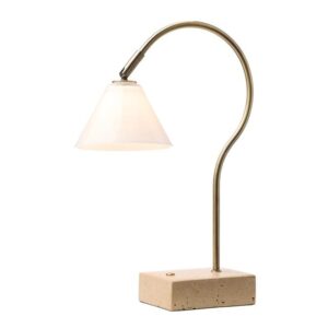 Halo Design Question Transportabel Lampe Antik Messing/Opal