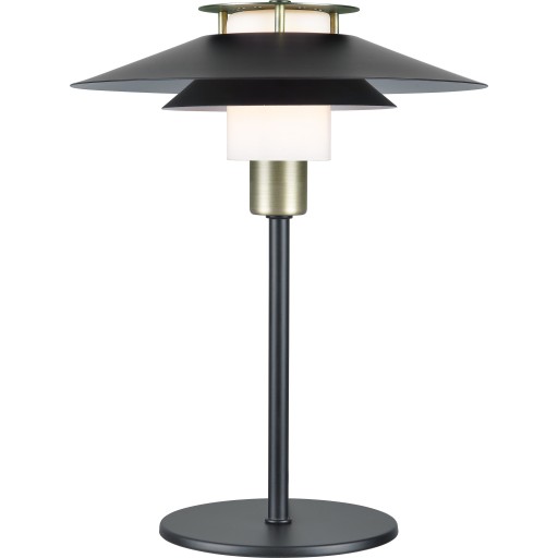 Halo Design Rivoli bordlampe, sort/messing