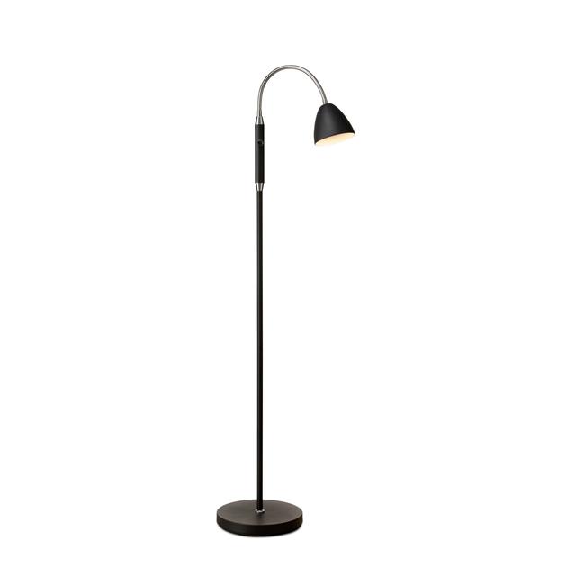 Halo Design Room Gulvlampe 1-Arm Sort Krom