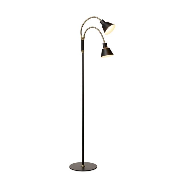 Halo Design Space Gulvlampe 2-Arm LED Black Antique