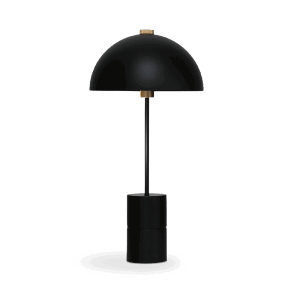 Handvärk Studio Bordlampe Sort & Messing