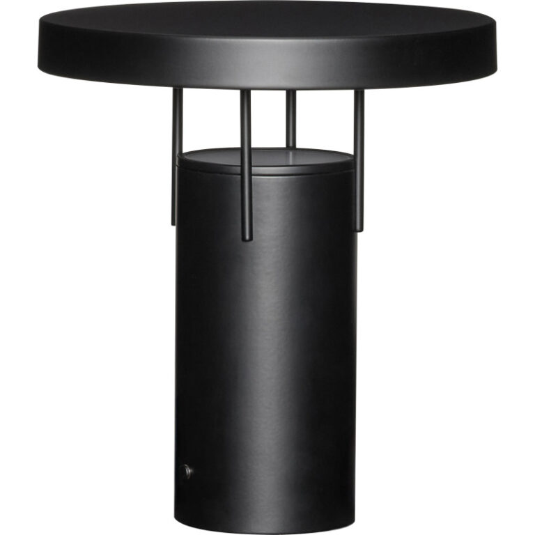 Hübsch BringMe genopladelig bordlampe, sort