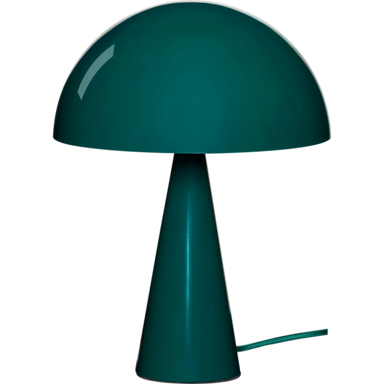 Hübsch Mush bordlampe, mørkegrøn, 34 cm