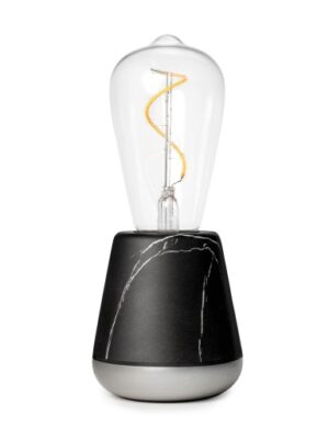 Humble One Genopladelig Bordlampe - Sort Marmor