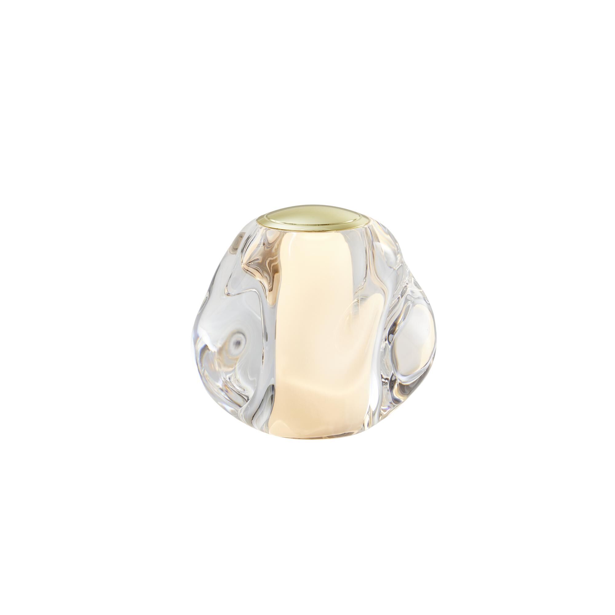Ice Ball Transportabel Lampe Transparant/Guld