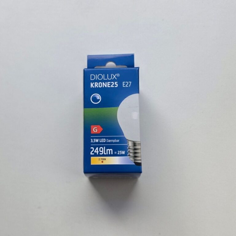 KRONE25 3,5W E27 2700K Dæmpbar - DIOLUX