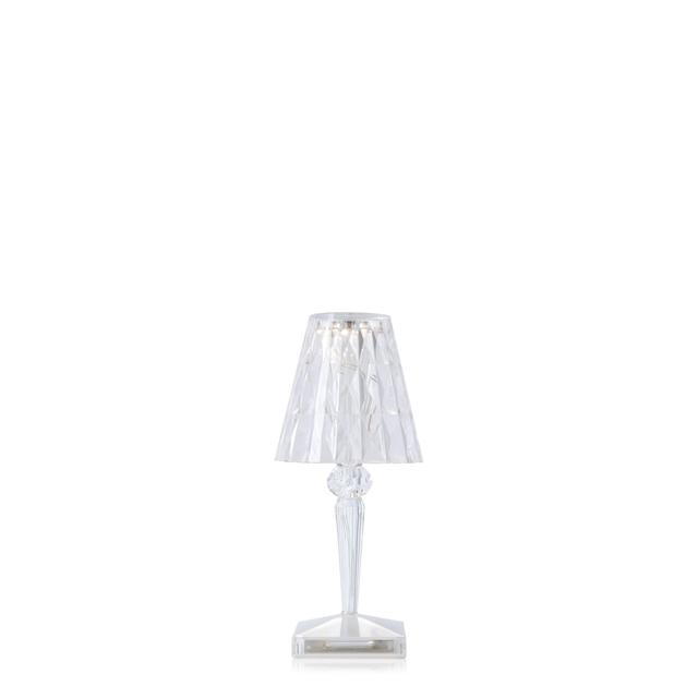 Kartell BATTERY Transportabel Lampe Krystal