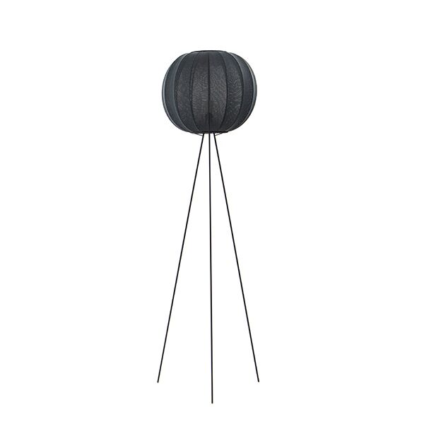 Knit-Wit Round Gulvlampe Høj Ø45 Black