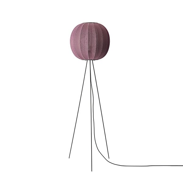 Knit-Wit Round Gulvlampe Høj Ø45 Burgundy