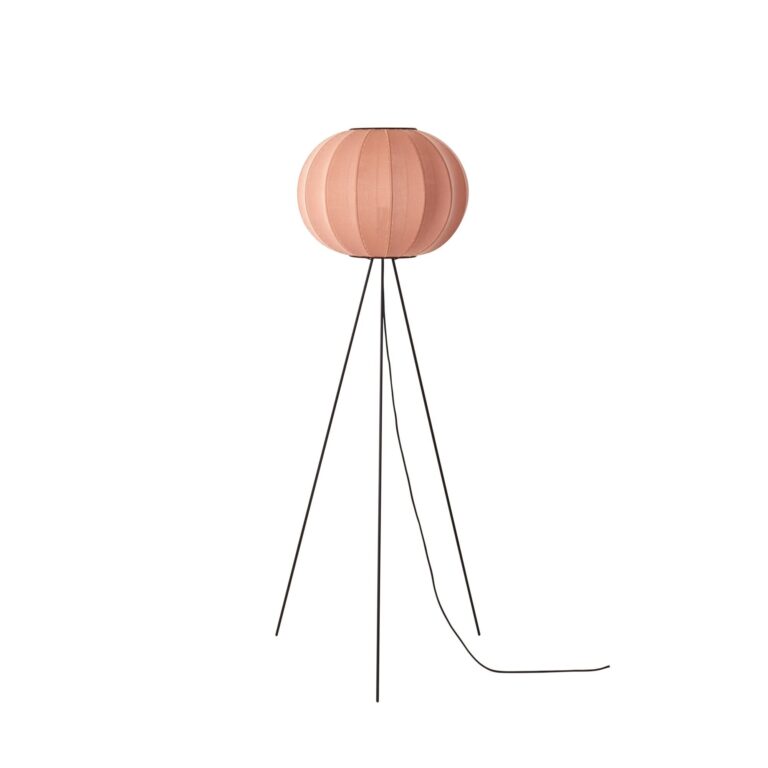 Knit-Wit Round Gulvlampe Høj Ø45 Coral