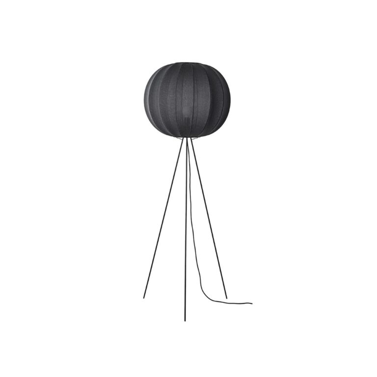Knit-Wit Round Gulvlampe Høj Ø60 Black
