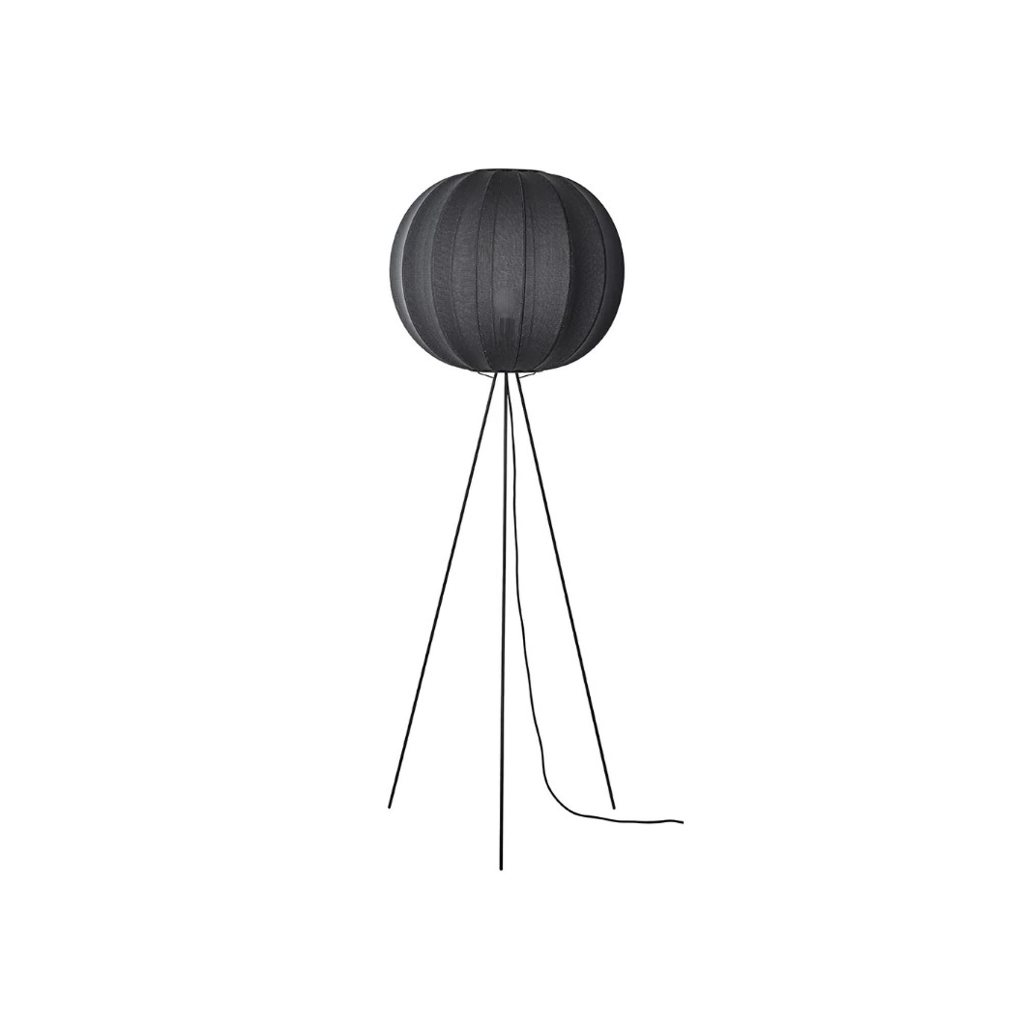 Knit-Wit Round Gulvlampe Høj Ø60 Black