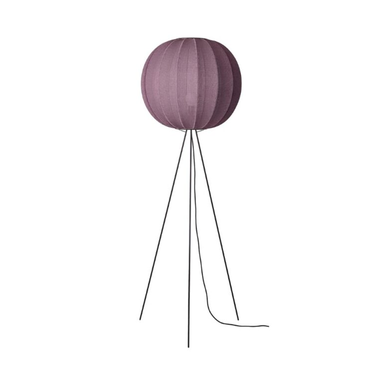 Knit-Wit Round Gulvlampe Høj Ø60 Burgundy