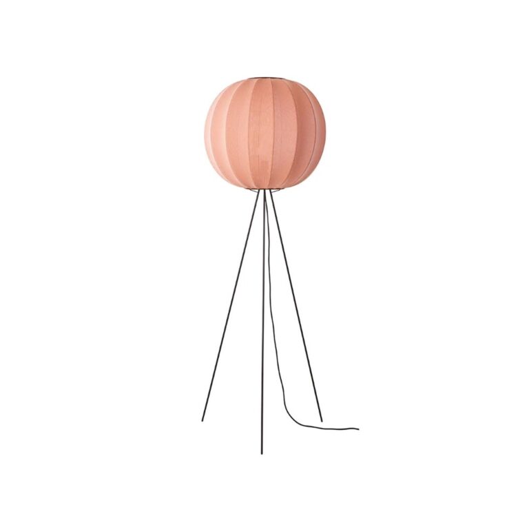 Knit-Wit Round Gulvlampe Høj Ø60 Coral