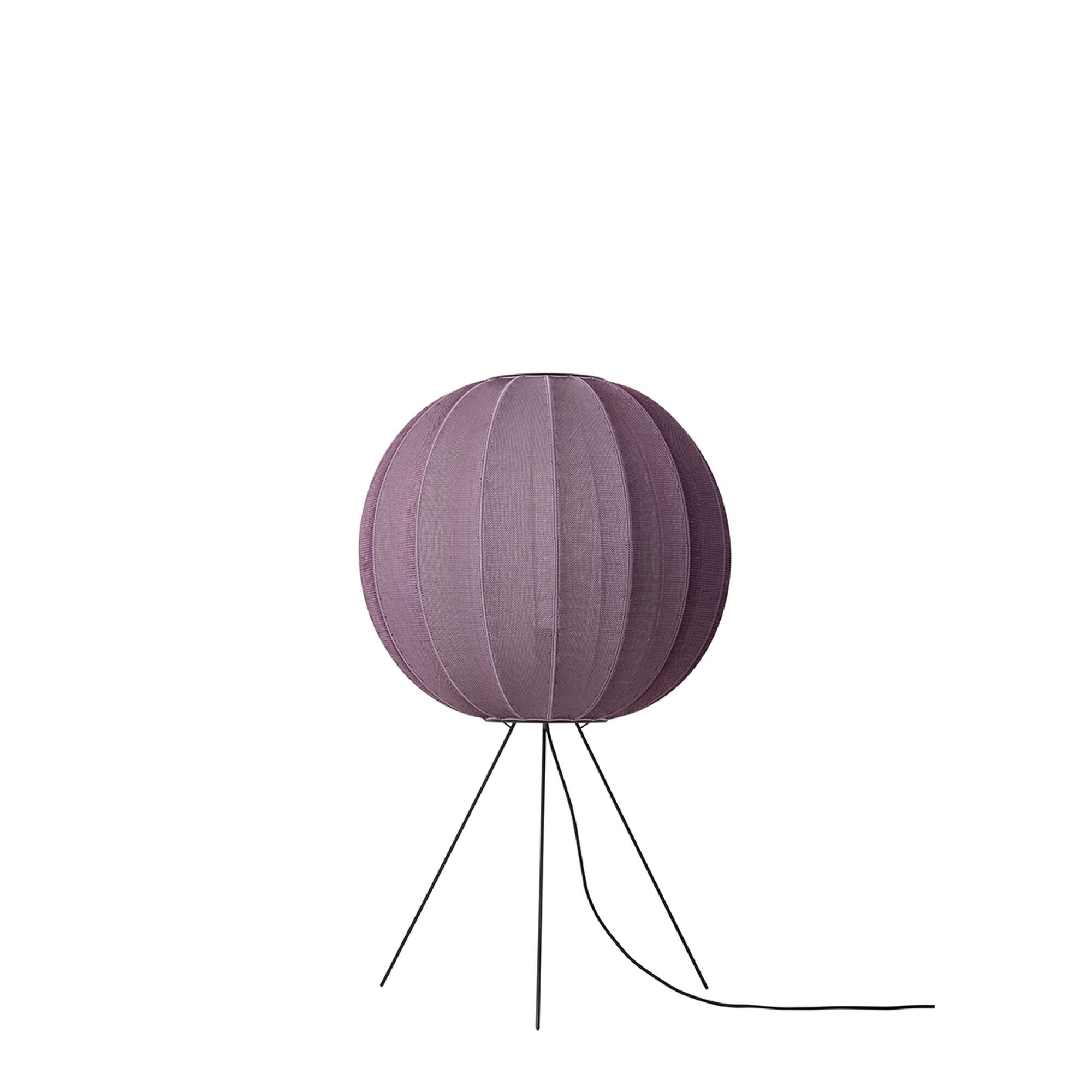 Knit-Wit Round Gulvlampe Ø60 Medium Burgundy