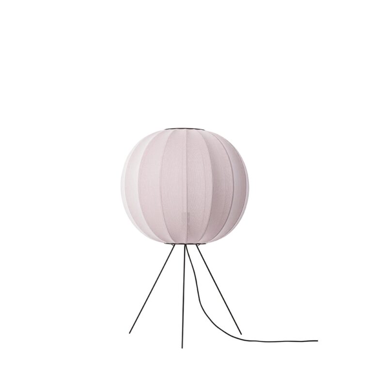 Knit-Wit Round Gulvlampe Ø60 Medium Lyserød