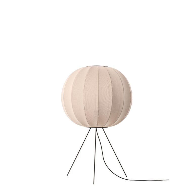 Knit-Wit Round Gulvlampe Ø60 Medium Sand Stone