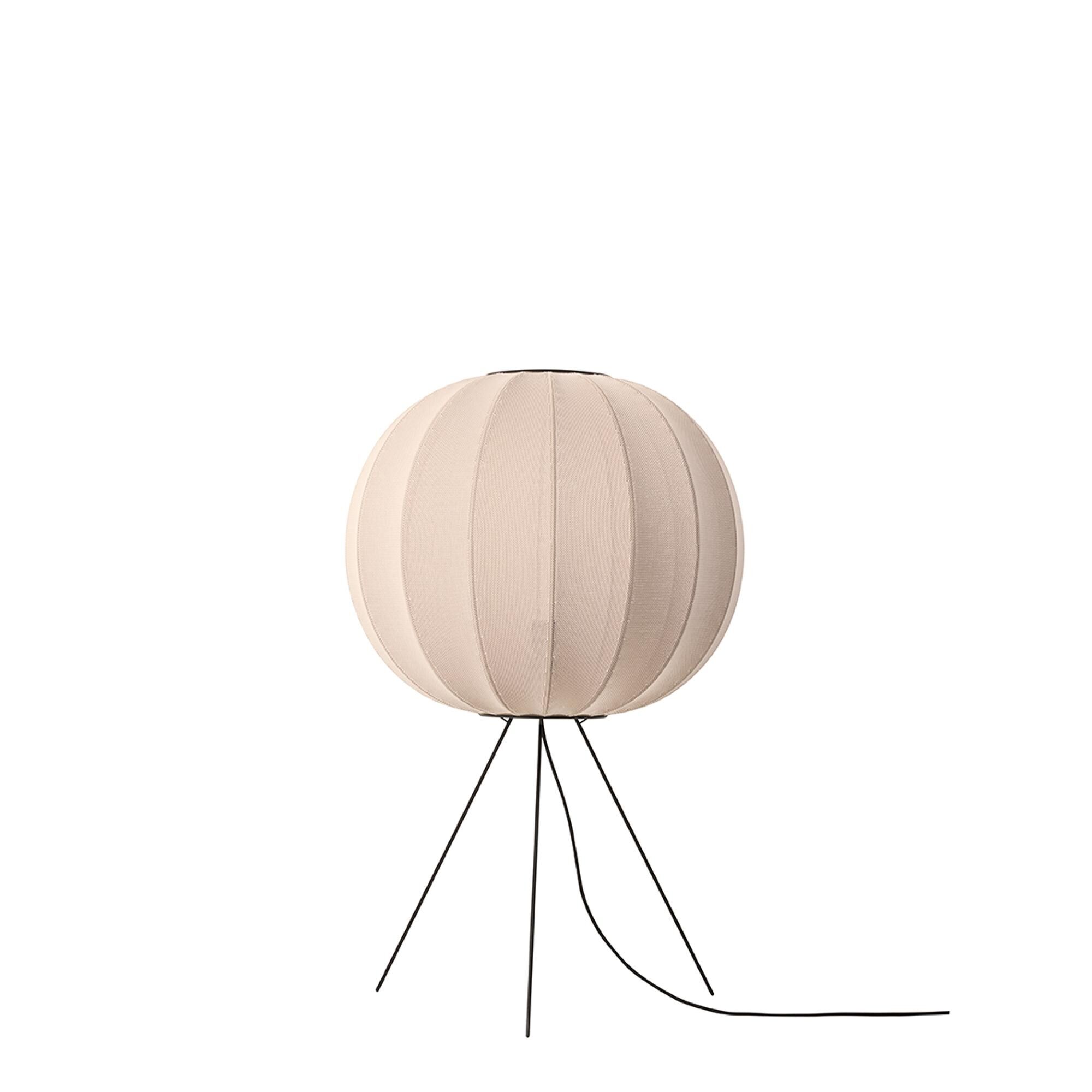 Knit-Wit Round Gulvlampe Ø60 Medium Sand Stone