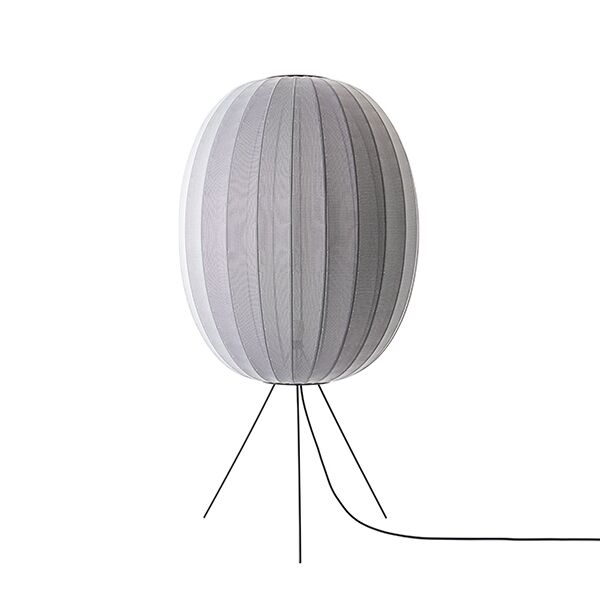 Knit-Wit Round Gulvlampe Ø65 Medium Sølv