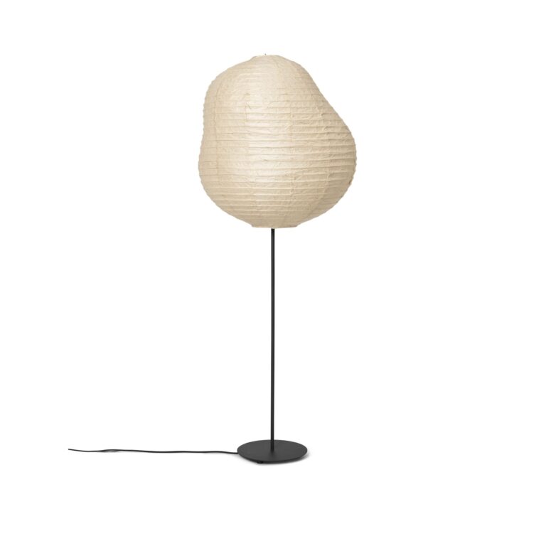 Kurbis Gulvlampe Høj Natural/Sort