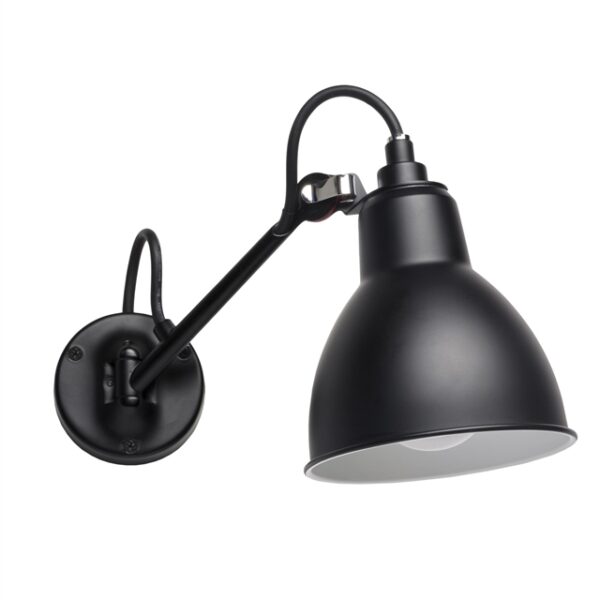 Lampe Gras N104 Badeværelses Væglampe Sort/Sort – DCWéditions