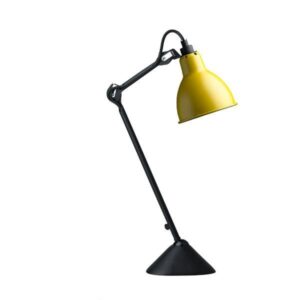 Lampe Gras N205 Bordlampe Mat Sort & Mat Gul