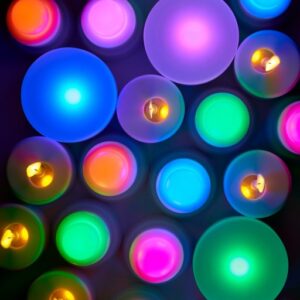 Led Mini-lampe 3 stk, flerfarvede, genopladelig