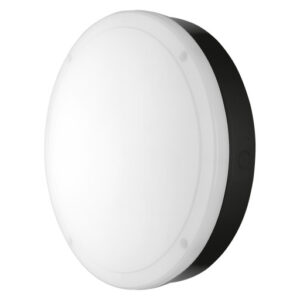 Ledvance Surface Circular udendørs væglampe - sort/3000K/Ø30