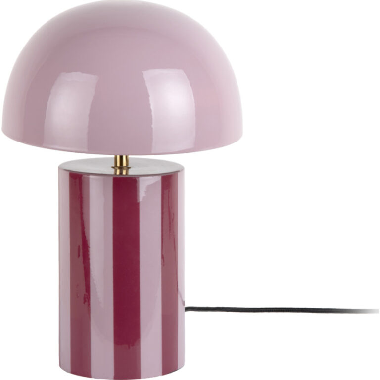 Leitmotiv Rayado bordlampe, stribet lilla