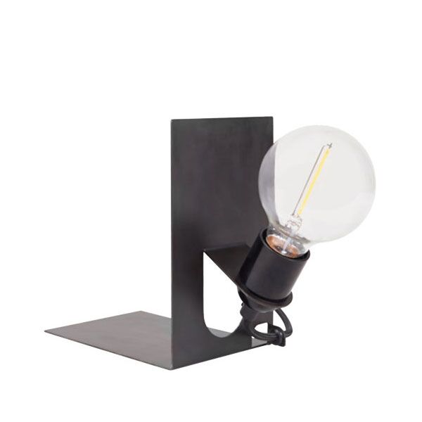 Library Bordlampe Sort