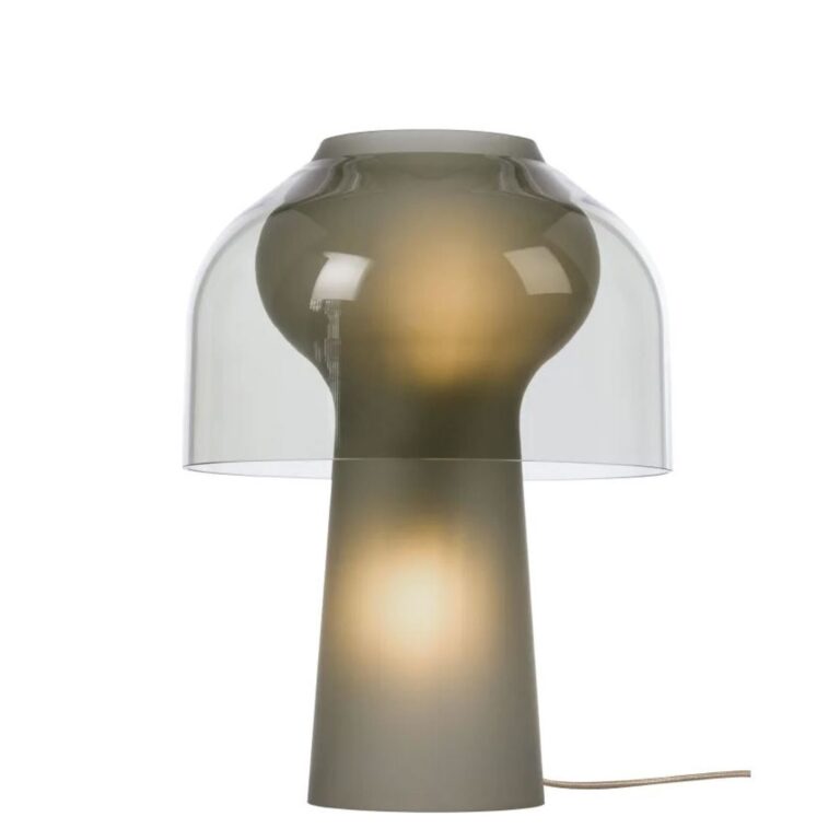 Lilly Bordlampe Røget Glas