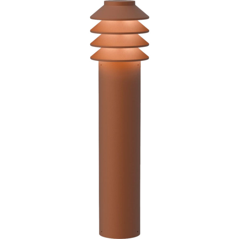 Louis Poulsen Bysted Garden havelampe, 2700K, base, corten, høj