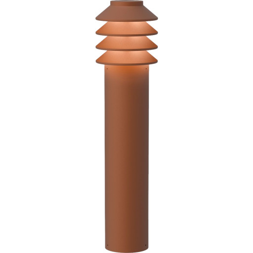 Louis Poulsen Bysted Garden havelampe, 2700K, base, corten, høj