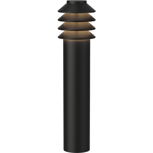Louis Poulsen Bysted Garden havelampe, 2700K, base, sort, høj