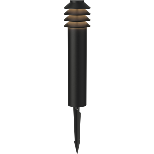 Louis Poulsen Bysted Garden havelampe, 2700K, spyd, sort, høj