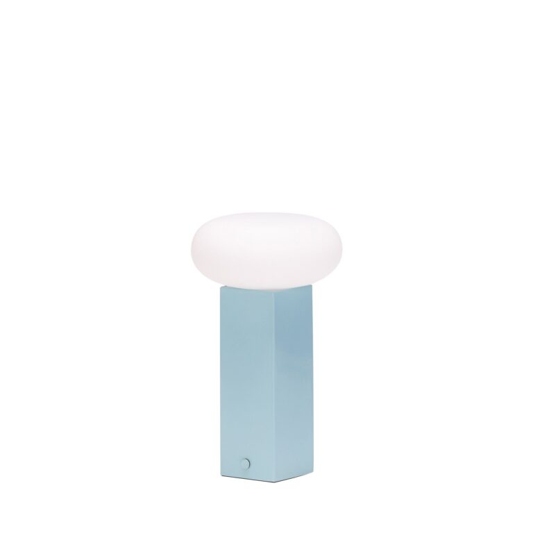 Low Transportabel Lampe Blå