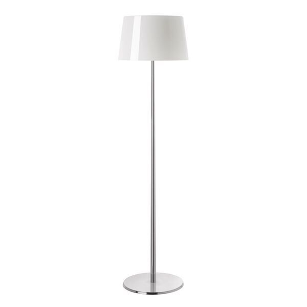 Lumiere Xxl Gulvlampe Aluminium & Hvid med Lysdæmper