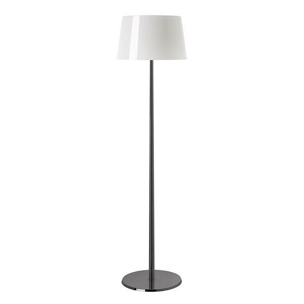 Lumiere Xxl Gulvlampe Krom & Hvid med Lysdæmper