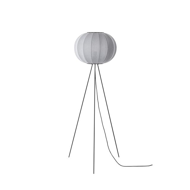 Made By Hand Knit-Wit Round Gulvlampe Høj Ø45 Sølv